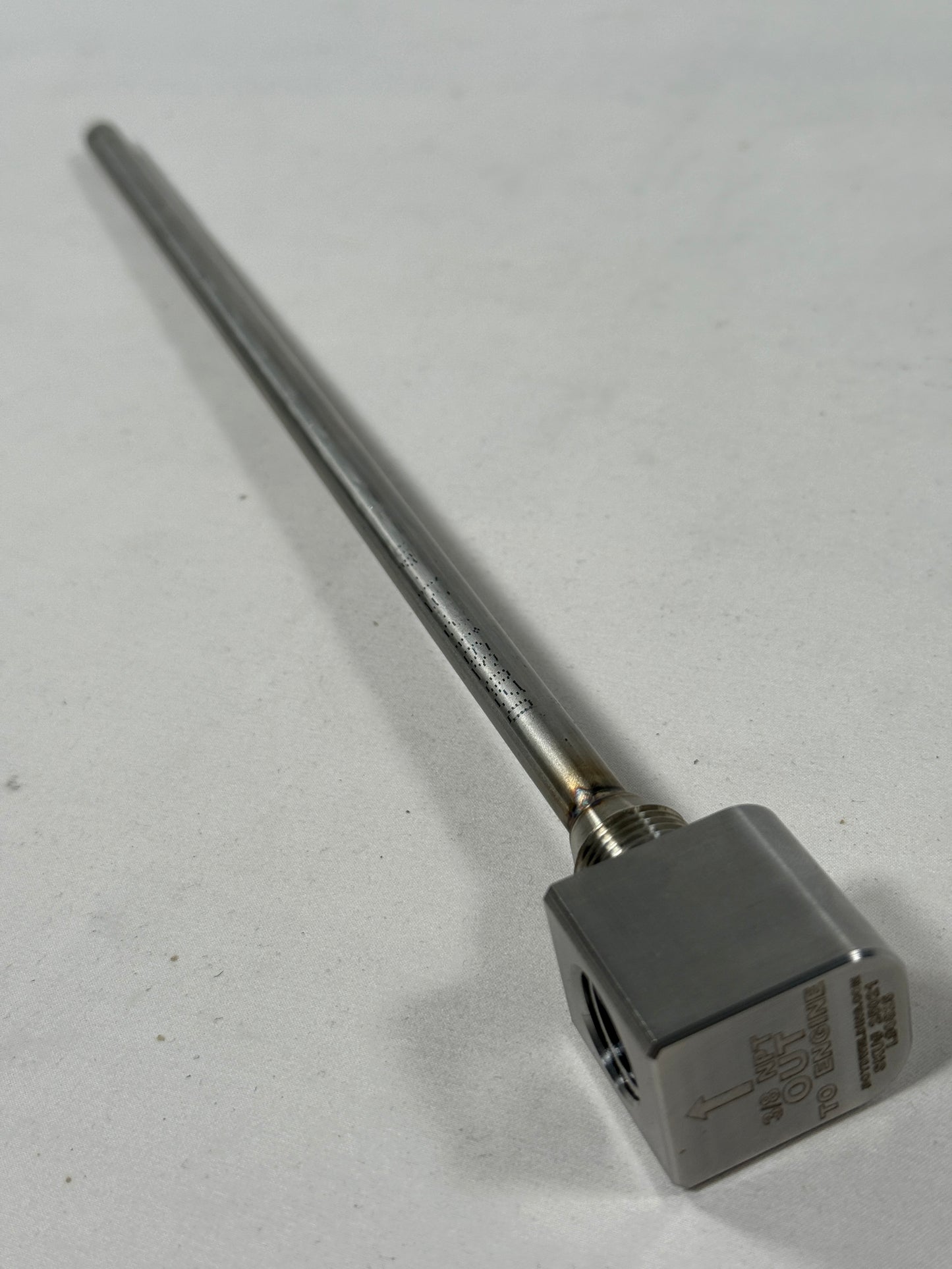 .312 ID x 3/8" NPT 90 DEG Stainless Steel Replacement Pickup Tube