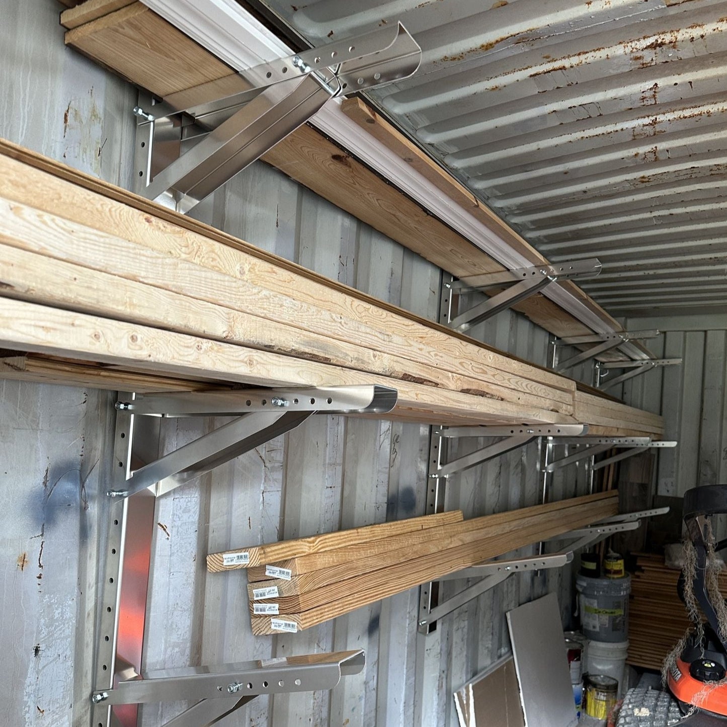 Shipping Container Shelf Bar Rack