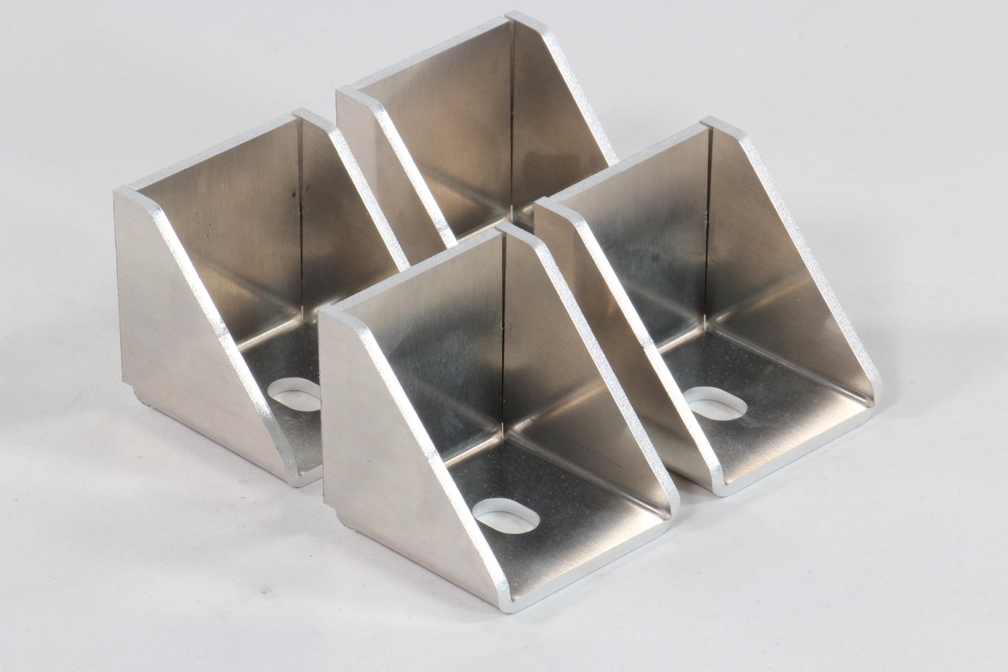 Aluminum 2x2x2" Long Sheet Metal Gusseted Mounting Tabs