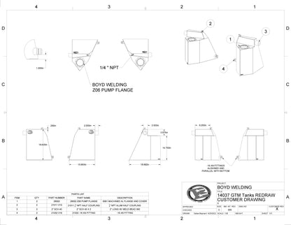 Factory Five GTM Replacement Aluminum Tanks