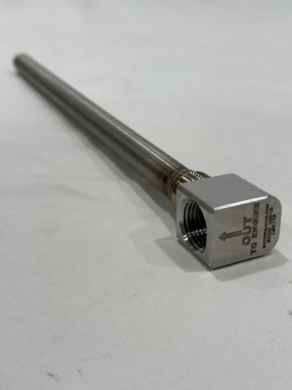 .500 ID x 1/2 NPT 90 DEG Stainless Steel Replacement Pickup Tube