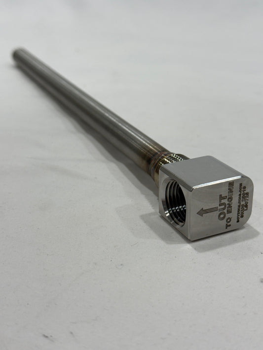 .500 ID x 1/2 NPT 90 DEG Stainless Steel Replacement Pickup Tube