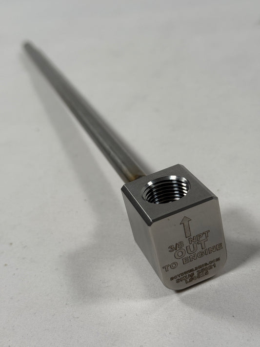 .312 ID x 3/8" NPT 90 DEG Stainless Steel Replacement Pickup Tube