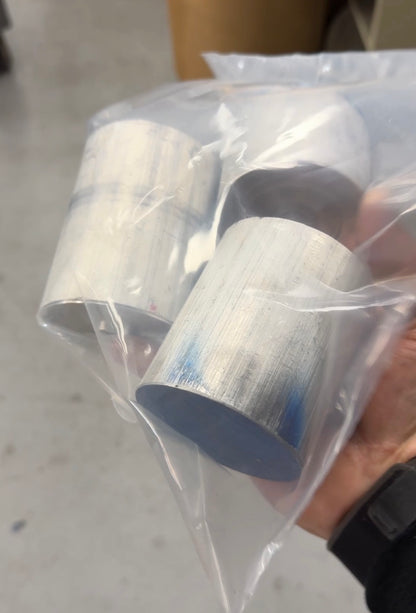 Aluminum 2.75" OD 6061 T6 5LB Pack Bar Ends