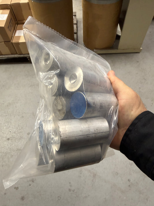 Aluminum 1.5" OD 6061 T6 5LB Pack Bar Ends