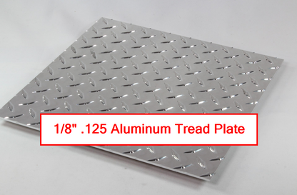 Diamond Plate Aluminum 1/8" (.125) Thick 3003 Tread Brite
