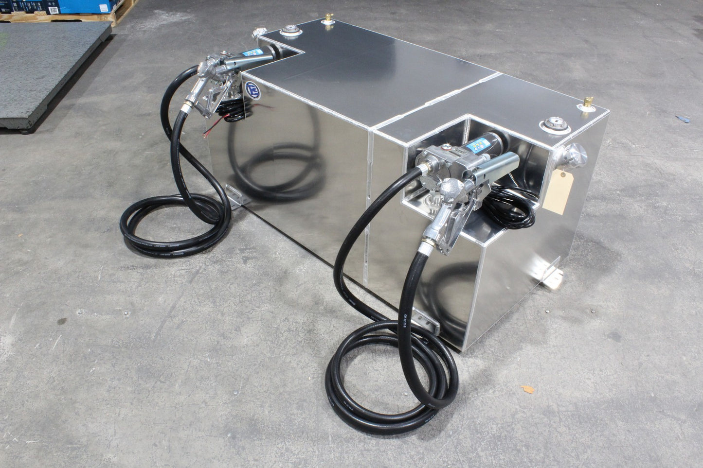 70/30 100 Gallon Aluminum Split Tank 51 x 26 x 23 W GPI Pumps Included