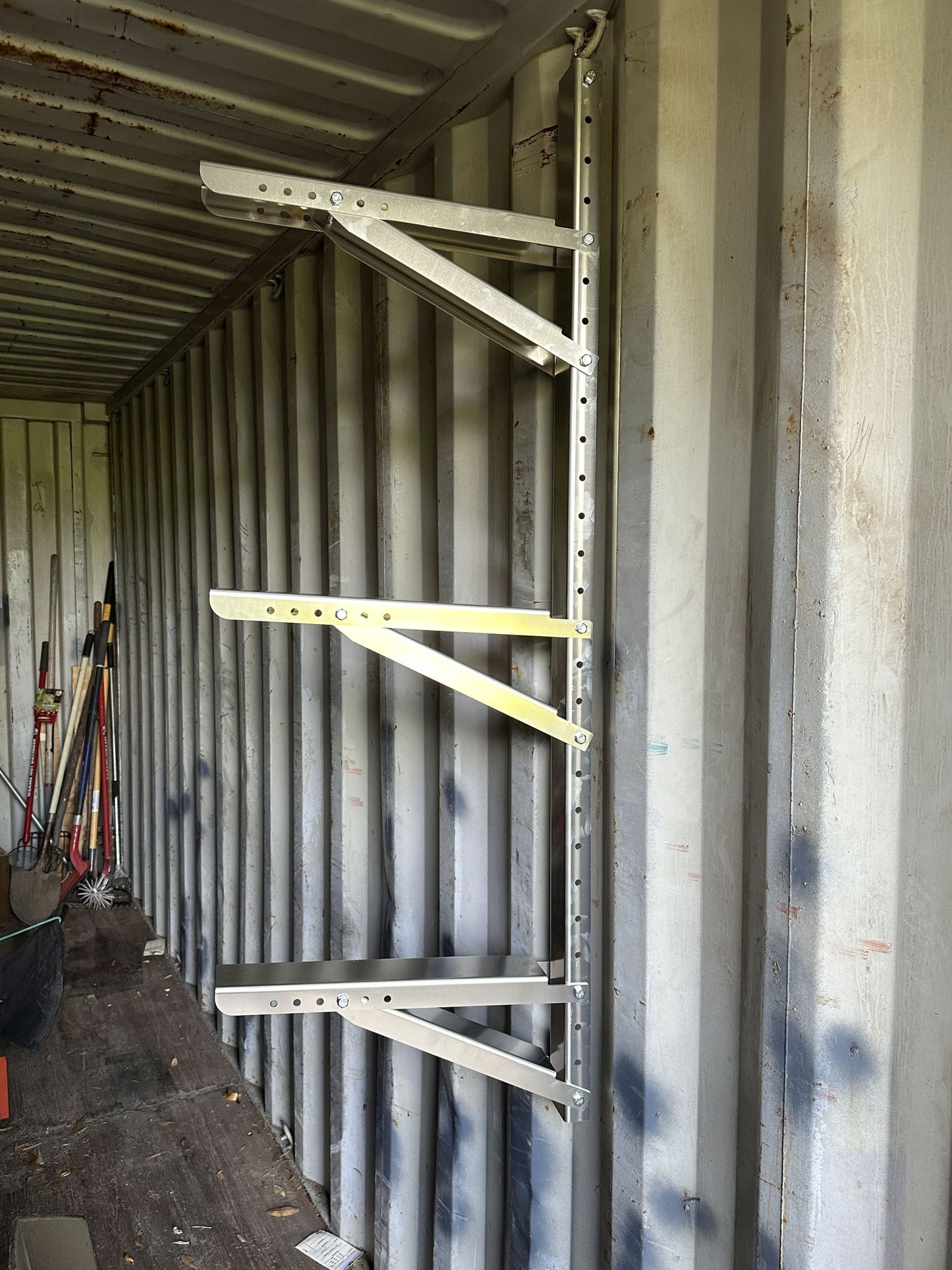 Shipping Container Shelf Bar Rack