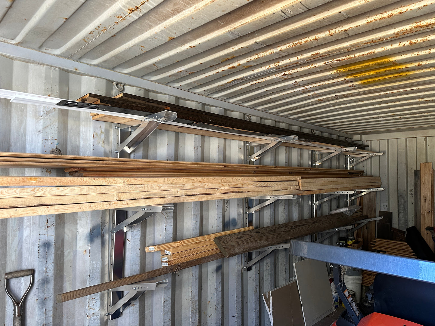 Shipping Container Shelf Bar Rack