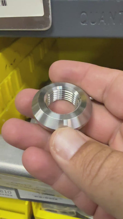Stainless Steel Machined NPT Flanged Weld Bung