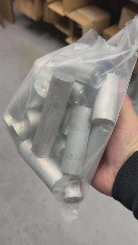 Aluminum 1.0" OD 6061 T6 5LB Pack Bar Ends