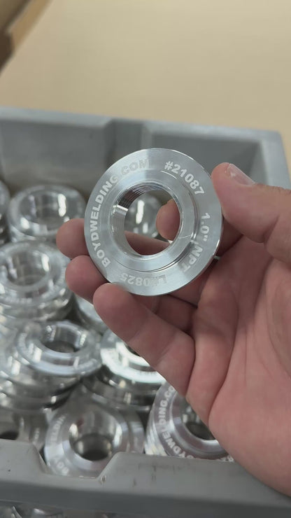 Machined Aluminum NPT Flanged Weld Bung