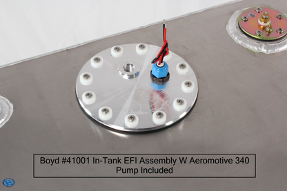 60-62 C10 Side Fill EFI Aluminum Tank W Aeromotive 340 in-tank pump
