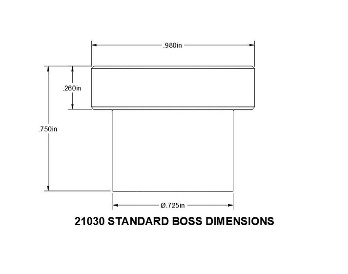 Double Threaded Boss Stainless Steel THRU Threaded Boss – Boyd Welding LLC