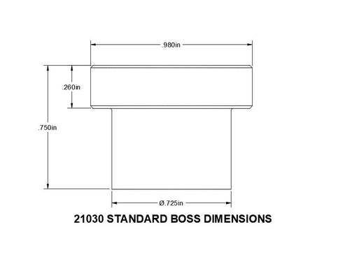 Stainless Steel THRU Threaded Boss – Boyd Welding LLC