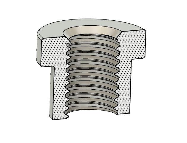 THRU Threaded Aluminum Boss Large Body