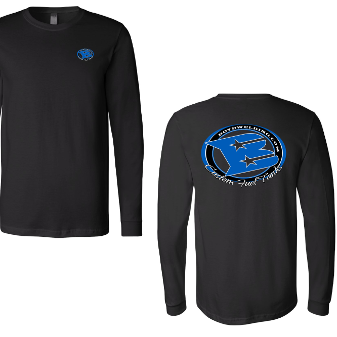 Boyd Long Sleeve Badge Logo Black Shirt