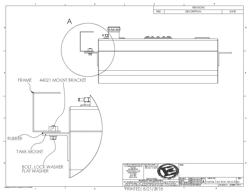 63-72 Universal C10 Tank Mounting Kit